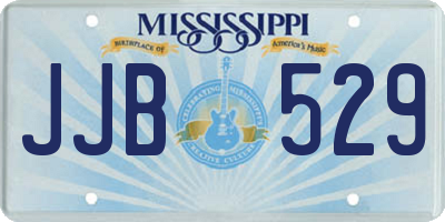 MS license plate JJB529