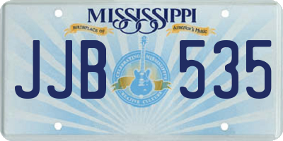 MS license plate JJB535