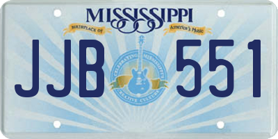 MS license plate JJB551