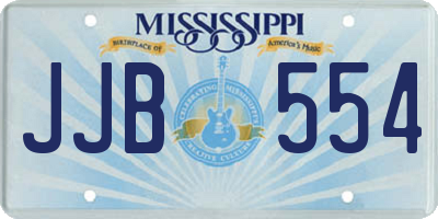 MS license plate JJB554