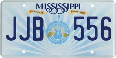MS license plate JJB556