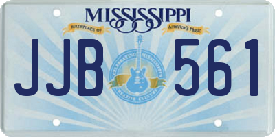 MS license plate JJB561