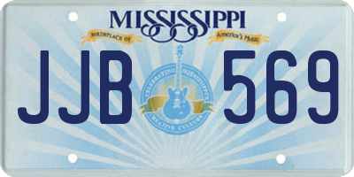MS license plate JJB569