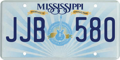 MS license plate JJB580