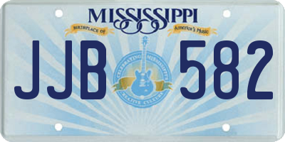 MS license plate JJB582