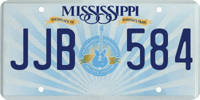 MS license plate JJB584