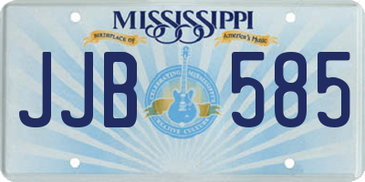 MS license plate JJB585