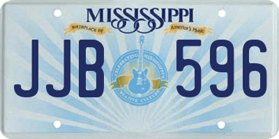 MS license plate JJB596