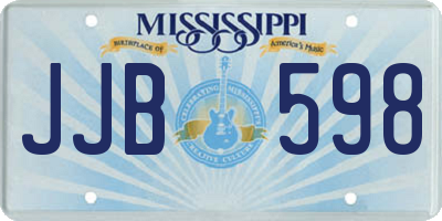 MS license plate JJB598