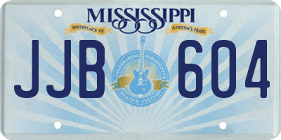 MS license plate JJB604