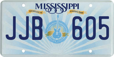 MS license plate JJB605