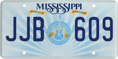 MS license plate JJB609