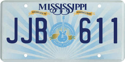 MS license plate JJB611