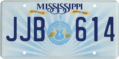 MS license plate JJB614