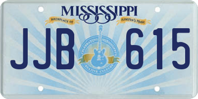 MS license plate JJB615