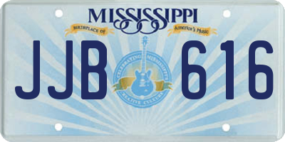 MS license plate JJB616