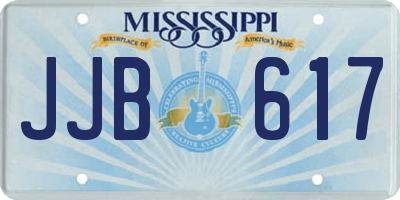 MS license plate JJB617