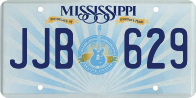 MS license plate JJB629