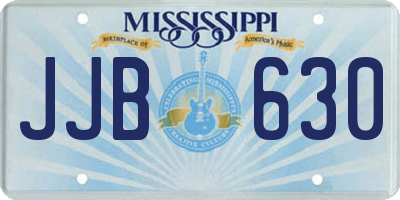 MS license plate JJB630