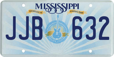 MS license plate JJB632