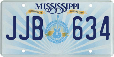 MS license plate JJB634