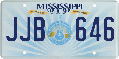 MS license plate JJB646