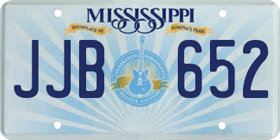 MS license plate JJB652