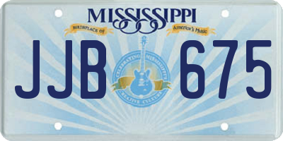 MS license plate JJB675