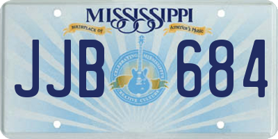 MS license plate JJB684