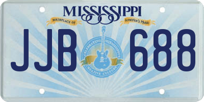 MS license plate JJB688