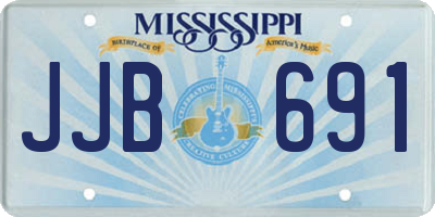 MS license plate JJB691