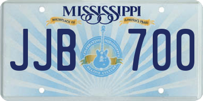 MS license plate JJB700