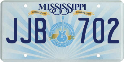 MS license plate JJB702