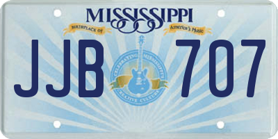 MS license plate JJB707