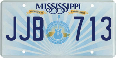MS license plate JJB713