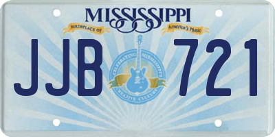 MS license plate JJB721