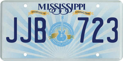 MS license plate JJB723