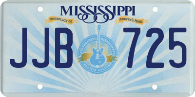 MS license plate JJB725
