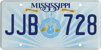 MS license plate JJB728