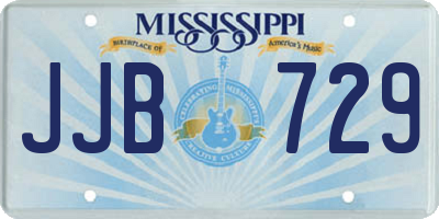 MS license plate JJB729