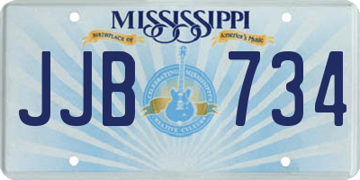 MS license plate JJB734