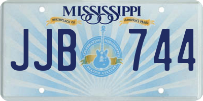 MS license plate JJB744