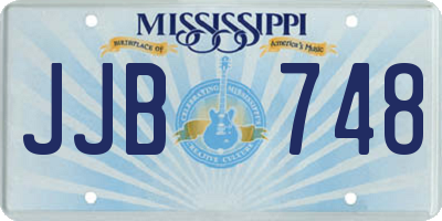 MS license plate JJB748