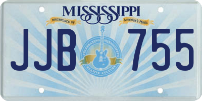 MS license plate JJB755
