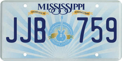 MS license plate JJB759