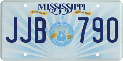 MS license plate JJB790
