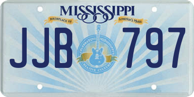 MS license plate JJB797