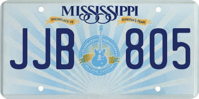 MS license plate JJB805