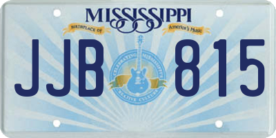 MS license plate JJB815