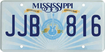 MS license plate JJB816